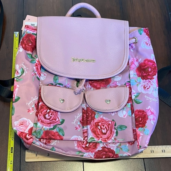 Juicy‎ Couture Women\'s Mauve Romantic Rose Love Club Backpack NWT main image 9